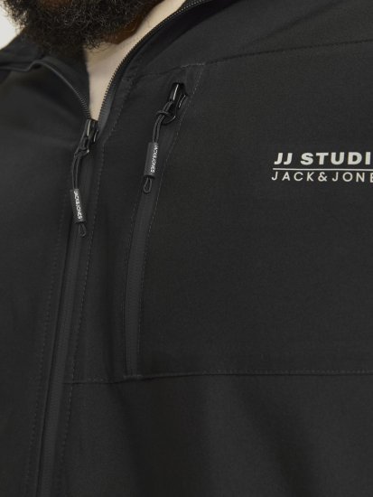 Jack & Jones JJTAYLOR Softshell Jacket Black - Didelės vyriškos striukės - Didelės vyriškos striukės