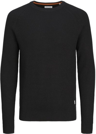 Jack & Jones PANNEL Knitted Sweater Black - Megztiniai ir Džemperiai - Megztiniai ir Džemperiai - 2XL-14XL