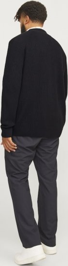 Jack & Jones PANNEL Turtleneck Knitted Sweater with Zipper Black - Megztiniai ir džemperiai - Megztiniai ir Džemperiai - 2XL-14XL