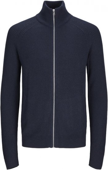 Jack & Jones PANNEL Turtleneck Knitted Sweater with Zipper Navy Blazer - Megztiniai ir džemperiai - Megztiniai ir Džemperiai - 2XL-14XL