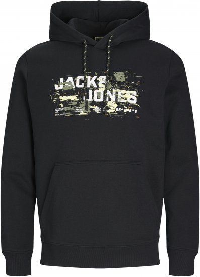 Jack & Jones JCOOUTDOOR Hoodie Black - Megztiniai ir džemperiai - Megztiniai ir Džemperiai - 2XL-14XL