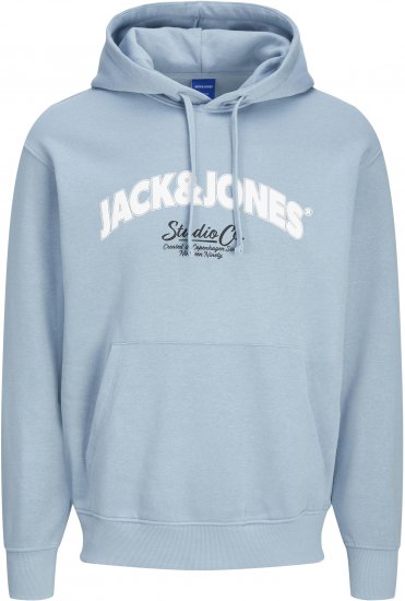 Jack & Jones JORBRONX Hoodie Light Blue - Megztiniai ir džemperiai - Megztiniai ir Džemperiai - 2XL-14XL
