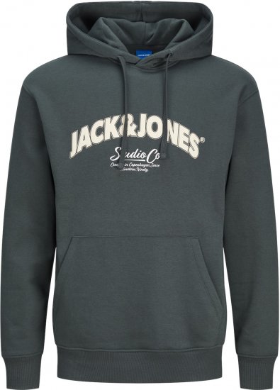 Jack & Jones JORBRONX Hoodie Dark Green - Megztiniai ir džemperiai - Megztiniai ir Džemperiai - 2XL-14XL