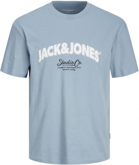 Jack & Jones JORBRONX T-Shirt Light Blue - Marškinėliai - Marškinėliai - 2XL-14XL