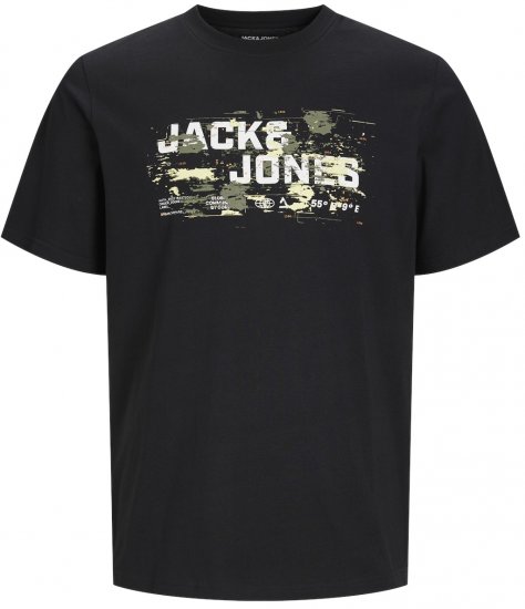 Jack & Jones JCOOUTDOOR LOGO T-Shirt Black - Marškinėliai - Marškinėliai - 2XL-14XL
