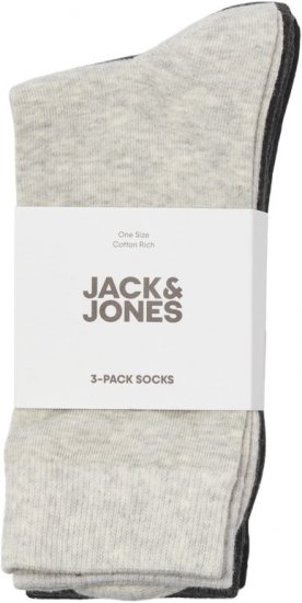 Jack & Jones RAFAEL Socks 3-Pack Grey - Apatinis trikotažas ir Plaukimo apranga - Apatinis trikotažas - 2XL-8XL