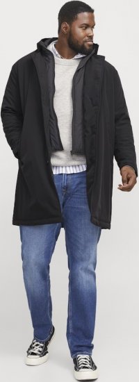 Jack & Jones REMY Windproof Water-resistant Softshell Jacket Black - Didelės vyriškos striukės - Didelės vyriškos striukės
