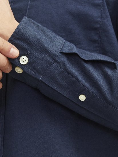 Jack & Jones Brook Oxford Long Sleeve Shirt Navy Blazer - Marškiniai - Marškiniai - 2XL-8XL