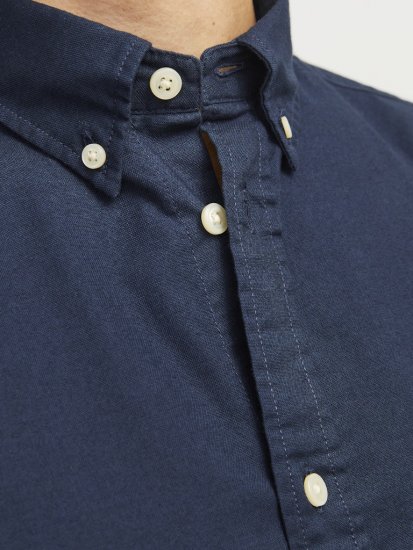 Jack & Jones Brook Oxford Long Sleeve Shirt Navy Blazer - Marškiniai - Marškiniai - 2XL-8XL