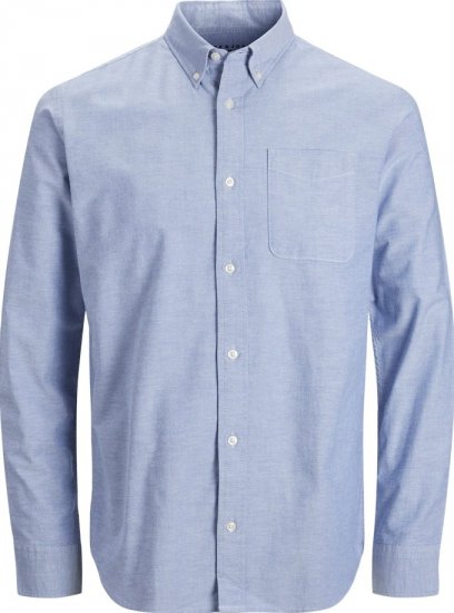 Jack & Jones Brook Oxford Long Sleeve Shirt Cashmere Blue - Marškiniai - Marškiniai - 2XL-8XL