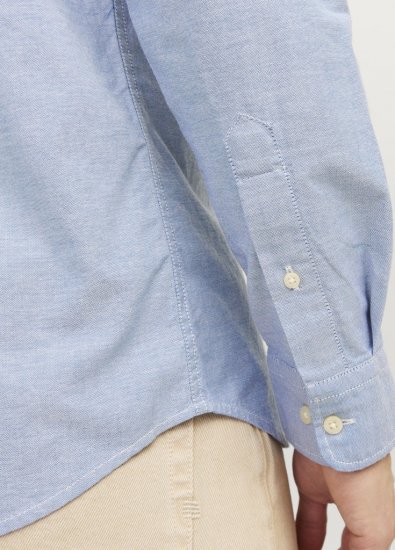 Jack & Jones Brook Oxford Long Sleeve Shirt Cashmere Blue - Marškiniai - Marškiniai - 2XL-8XL