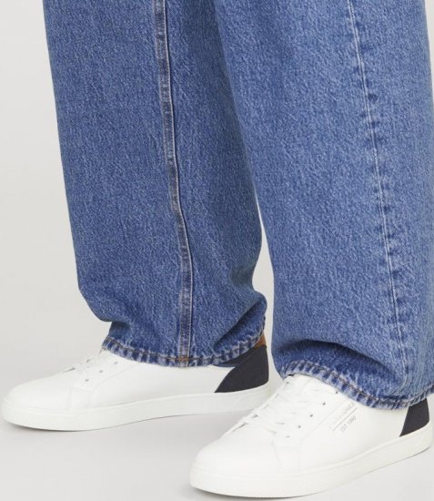 Jack & Jones Jordan Sneakers Bright White/NAVY BLAZER - Vyriški batai 40-52 - 