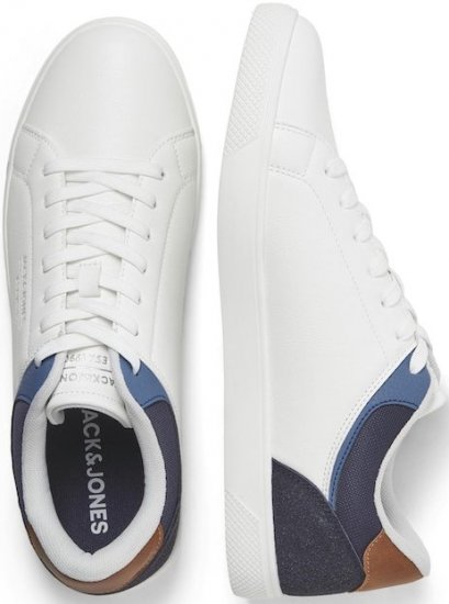 Jack & Jones Jordan Sneakers Bright White/NAVY BLAZER - Vyriški batai 40-52 - 