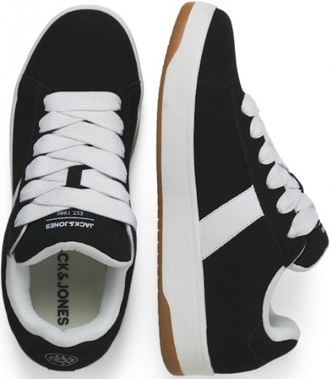 Jack & Jones Miles SYN Suede Sneakers Black - Vyriški batai 40-52 - 