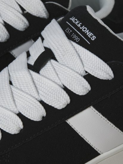 Jack & Jones Miles SYN Suede Sneakers Black - Vyriški batai 40-52 - 