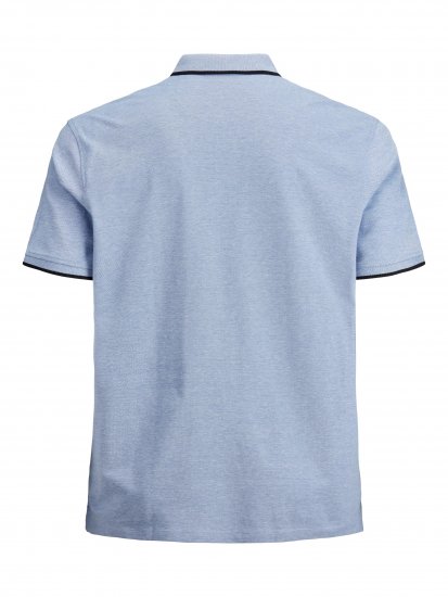 Jack & Jones PAULOS Short Sleeve Polo Light Blue/PS - Polo marškinėliai - Polo marškinėliai - 2XL-8XL