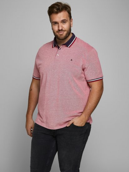 Jack & Jones Paulos Polo Rio Red - Polo marškinėliai - Polo marškinėliai - 2XL-8XL