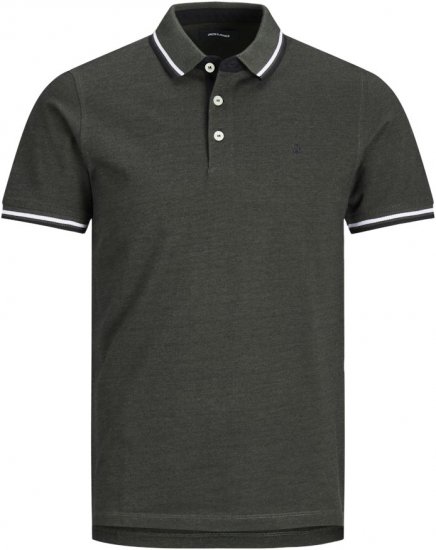 Jack & Jones PAULOS Short Sleeve Polo Green/PLAY 1 - Polo marškinėliai - Polo marškinėliai - 2XL-8XL