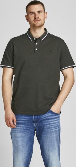 Jack & Jones PAULOS Short Sleeve Polo Green/PLAY 1 - Polo marškinėliai - Polo marškinėliai - 2XL-8XL
