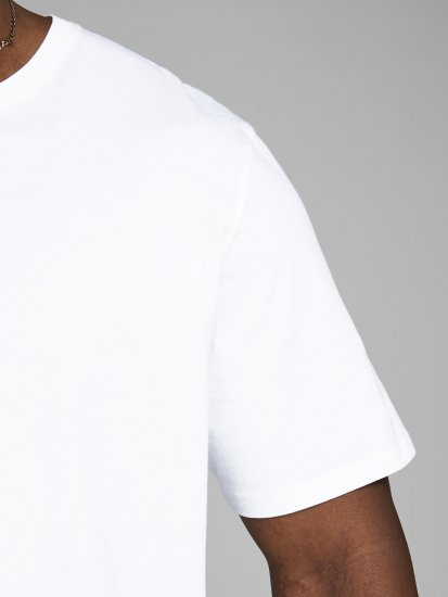 Jack & Jones Organic Basic T-shirt White - Marškinėliai - Marškinėliai - 2XL-14XL