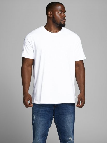 Jack & Jones Organic Basic T-shirt White - Marškinėliai - Marškinėliai - 2XL-14XL