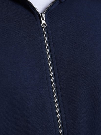 Jack & Jones Basic Sweat Zip Hood Navy Blazer - Megztiniai ir džemperiai - Megztiniai ir Džemperiai - 2XL-14XL