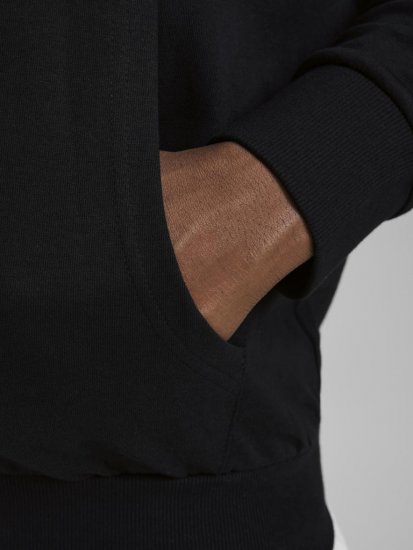 Jack & Jones Basic Sweat Zip Hood Black - Megztiniai ir džemperiai - Megztiniai ir Džemperiai - 2XL-14XL