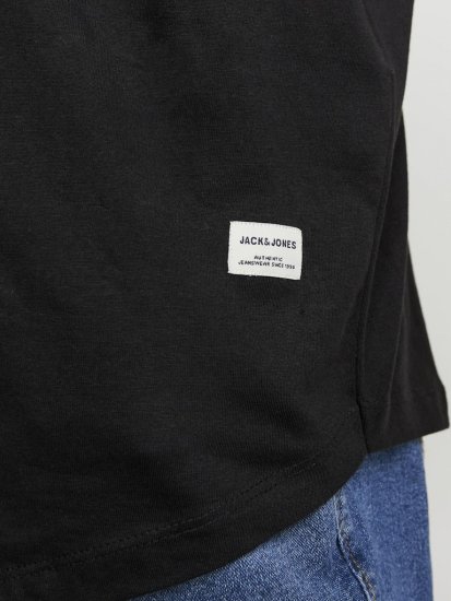 Jack & Jones NOA Crew Neck T-Shirt Black - Marškinėliai - Marškinėliai - 2XL-14XL