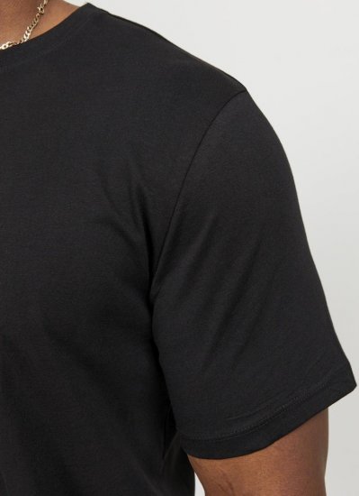 Jack & Jones NOA Crew Neck T-Shirt Black - Marškinėliai - Marškinėliai - 2XL-14XL