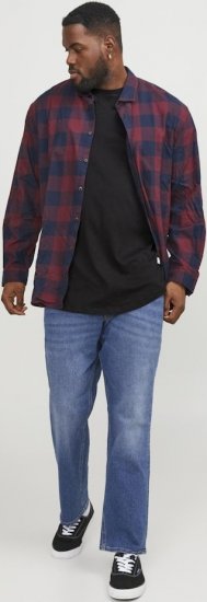 Jack & Jones NOA Crew Neck T-Shirt Black - Marškinėliai - Marškinėliai - 2XL-14XL