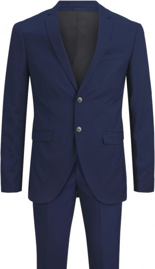 Jack & Jones FRANCO Suit Medieval Blue - Kostiumai ir švarkai - Didelio dydžio kostiumai ir švarkai