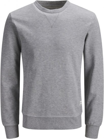 Jack & Jones Basic Sweatshirt Light Grey Melange - Megztiniai ir džemperiai - Megztiniai ir Džemperiai - 2XL-14XL