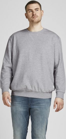 Jack & Jones Basic Sweatshirt Light Grey Melange - Megztiniai ir džemperiai - Megztiniai ir Džemperiai - 2XL-14XL