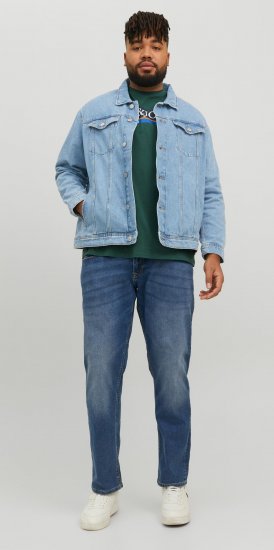 Jack & Jones JJIJEAN Denim jacket Blue Denim - Didelės vyriškos striukės - Didelės vyriškos striukės