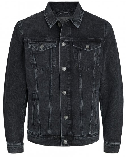 Jack & Jones JJIJEAN Denim Jacket Black Denim - Didelės vyriškos striukės - Didelės vyriškos striukės