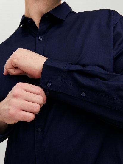Jack & Jones CARDIFF Dress Shirt Navy - Marškiniai - Marškiniai - 2XL-8XL