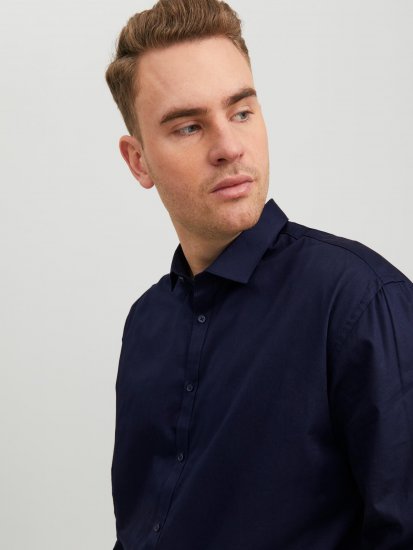Jack & Jones CARDIFF Dress Shirt Navy - Marškiniai - Marškiniai - 2XL-8XL