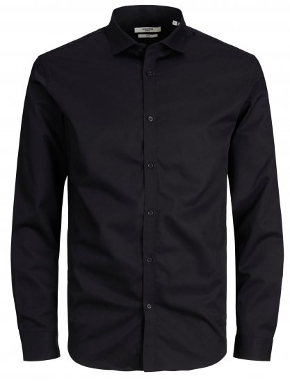 Jack & Jones CARDIFF Dress Shirt Black - Marškiniai - Marškiniai - 2XL-8XL