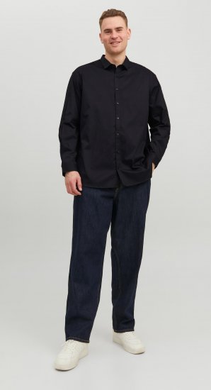 Jack & Jones CARDIFF Dress Shirt Black - Marškiniai - Marškiniai - 2XL-8XL