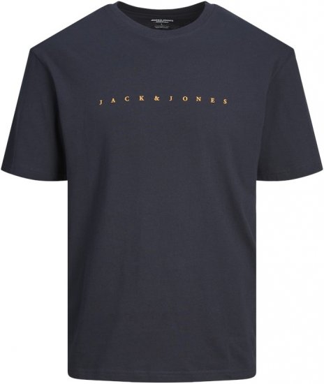 Jack & Jones STAR T-Shirt Dark Navy - Marškinėliai - Marškinėliai - 2XL-14XL