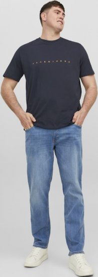 Jack & Jones STAR T-Shirt Dark Navy - Marškinėliai - Marškinėliai - 2XL-14XL