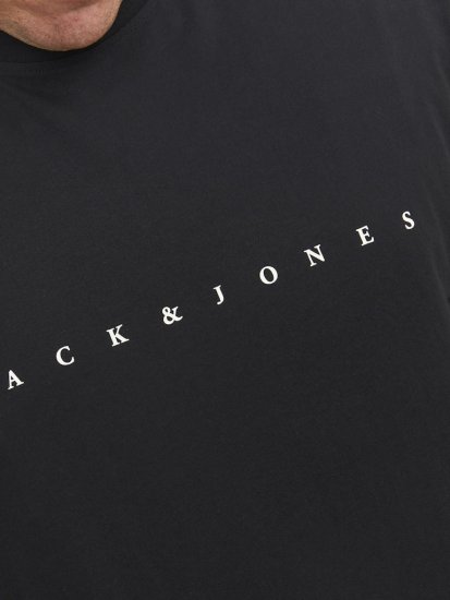 Jack & Jones STAR T-Shirt Black - Marškinėliai - Marškinėliai - 2XL-14XL