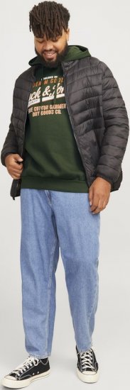 Jack & Jones 2 COL LOGO Hoodie Kombu Green - Megztiniai ir džemperiai - Megztiniai ir Džemperiai - 2XL-14XL