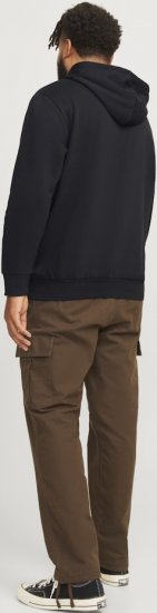 Jack & Jones 2 COL LOGO Hoodie Black - Megztiniai ir džemperiai - Megztiniai ir Džemperiai - 2XL-14XL