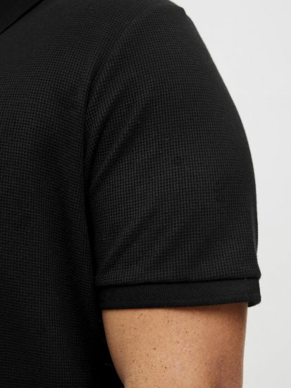 Jack & Jones AUSTIN CLASSIC Polo Black - Polo marškinėliai - Polo marškinėliai - 2XL-8XL
