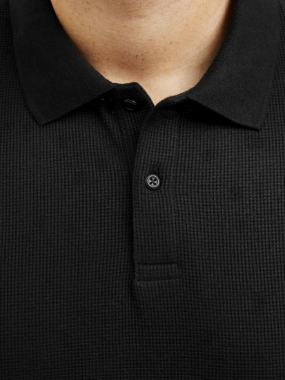 Jack & Jones AUSTIN CLASSIC Polo Black - Polo marškinėliai - Polo marškinėliai - 2XL-8XL