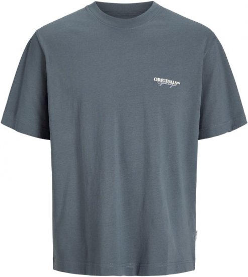 Jack & Jones Lington Crew Neck T-Shirt Grey - Marškinėliai - Marškinėliai - 2XL-14XL
