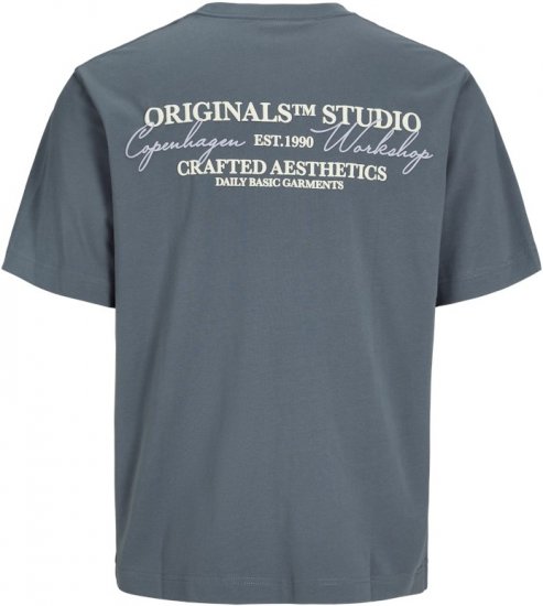 Jack & Jones Lington Crew Neck T-Shirt Grey - Marškinėliai - Marškinėliai - 2XL-14XL