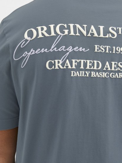 Jack & Jones Lington Crew Neck T-Shirt Grey - Marškinėliai - Marškinėliai - 2XL-14XL