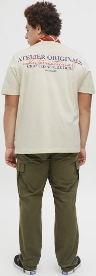 Jack & Jones Lington Crew Neck T-Shirt White - Marškinėliai - Marškinėliai - 2XL-14XL
